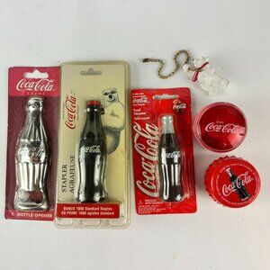 Coca-Cola Lot Bottle Opener Stapler Fan Pull Yo-yos